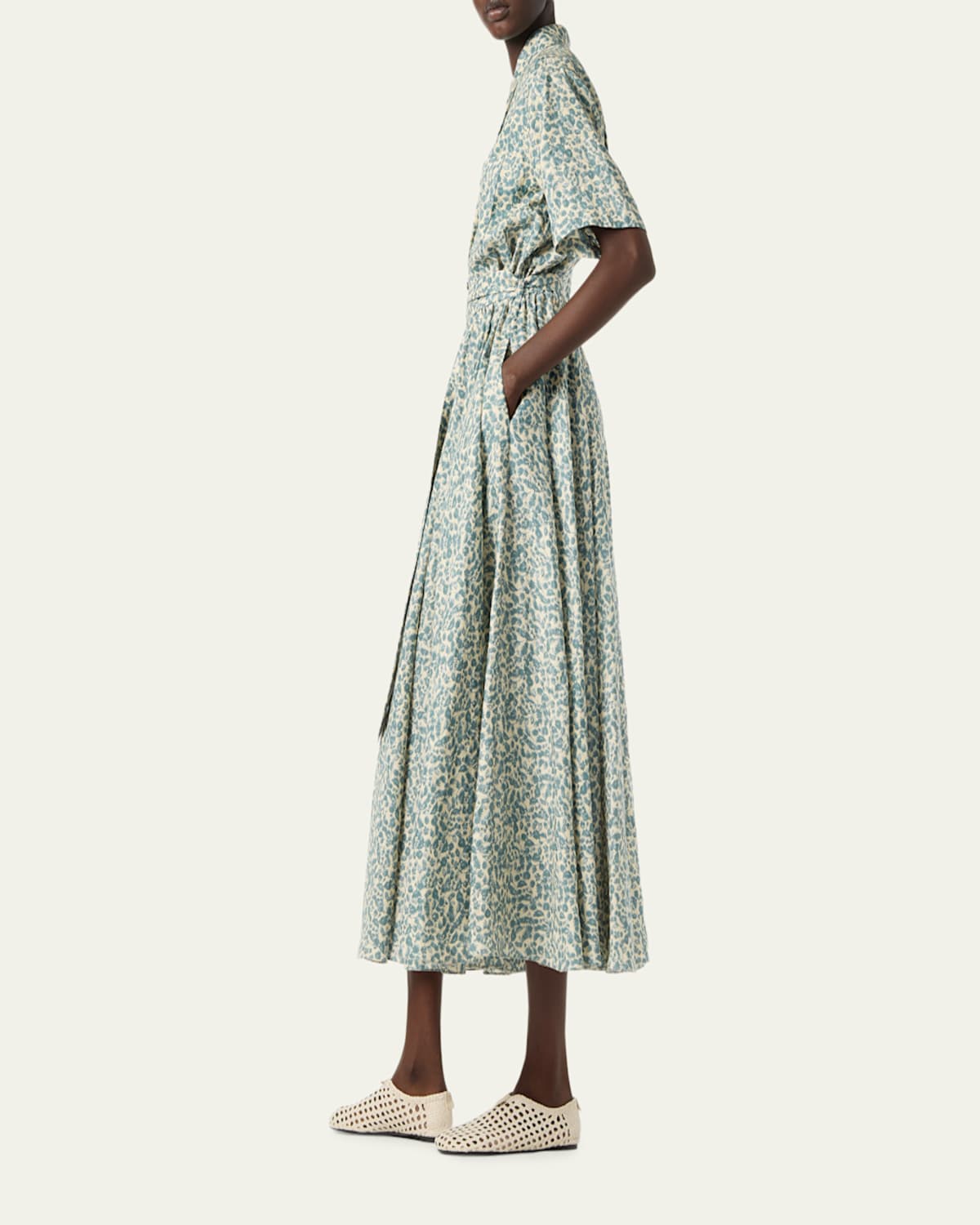 knee length dresses for ladies Loro Piana Pink Linen Shirt Dress Size IT 42 (UK 10) RRP £1,525 – Sellier main image 1
