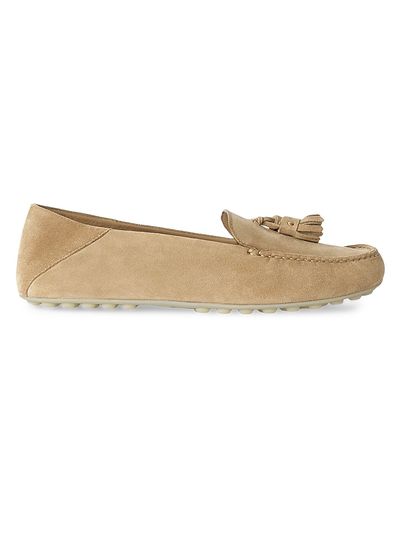 Loro Piana Women's Dot Sole Leather Moccasin Loafers