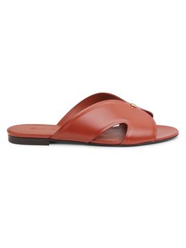 Loro Piana Women's Vera Leather Mule Sandals