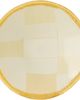 Los Objetos Decorativos Los Objetos Decorativos Beige Squares Large Fusing Glass Plate - 1