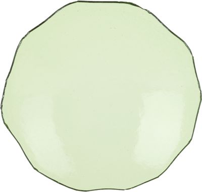 Los Objetos Decorativos Los Objetos Decorativos Green Irregular Glass Plate
