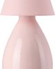 Los Objetos Decorativos Los Objetos Decorativos Pink Conical Shade Ceramic Large Lamp - 1