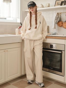 LOSSYROW Corduroy banding cargo pants Light Beige