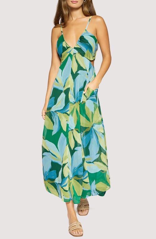Lost + Wander Lost + Wander Neroli Floral Wave Side Cutout Maxi Dress