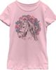 Lost Gods Girl's Lost Gods Floral Horse Love At First Ride Graphic Tee - 1