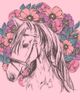 Lost Gods Girl's Lost Gods Floral Horse Love At First Ride Graphic Tee - 2