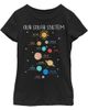 Lost Gods Girl's Lost Gods Solar System Planet Cheat Sheet Graphic T-Shirt - 1