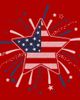 Lost Gods Juniors Lost Gods American Star Flag Fireworks T Shirt - 2