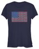Lost Gods Juniors Lost Gods Roses and Daisies American Flag T Shirt - 1