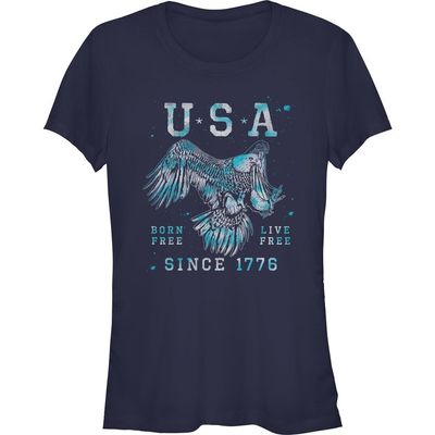 Lost Gods Juniors Lost Gods USA Born and Live Free T Shirt