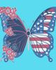 Lost Gods Lost Gods Girls' Flag Floral Butterfly Short Sleeve Boxy Cropped T-shirt - 2