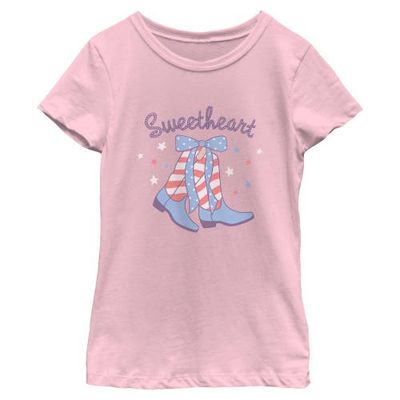 Lost Gods Lost Gods Girls' Sweetheart American Boots Graphic Short Sleeve T-shirt
