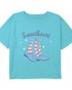 Lost Gods Lost Gods Girls' Sweetheart American Boots Short Sleeve Boxy Cropped T-shirt - 1