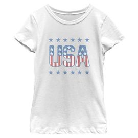 Lost Gods Lost Gods Girls' Usa Athletic Stars Graphic Short Sleeve T-shirt
