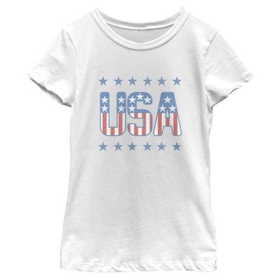 Lost Gods Lost Gods Girls' Usa Athletic Stars Graphic Short Sleeve T-shirt
