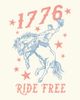 Lost Gods Lost Gods Junior's 1776 Cowboy Ride Free Short Sleeve Skimmer T-shirt - 2
