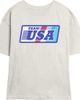 Lost Gods Lost Gods Junior's Retro Stripes USA Badge Short Sleeve Skimmer T-Shirt - 1