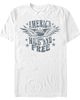 Lost Gods Lost Gods Men's America Wild and Free Bald Eagle Short Sleeve Graphic T-Shirt - 1