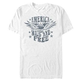 Lost Gods Lost Gods Men's America Wild and Free Bald Eagle Short Sleeve Graphic T-Shirt