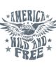 Lost Gods Lost Gods Men's America Wild and Free Bald Eagle Short Sleeve Graphic T-Shirt - 2
