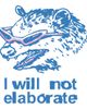 Lost Gods Lost Gods Men's Opossum Will Not Elaborate Short Sleeve Graphic T-shirt - 2