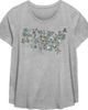 Lost Gods Lost Gods Women's State Flower Map Short Sleeve Scoop Hem T-Shirt - 1