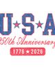 Lost Gods Mens Lost Gods 1776 USA 250th Anniversary T Shirt - 2