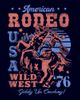 Lost Gods Mens Lost Gods American Rodeo Wild West T Shirt - 2