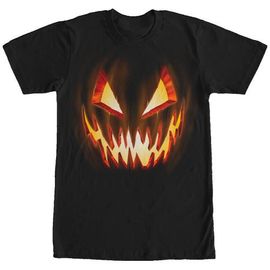 Lost Gods Men's Lost Gods Halloween Evil Pumpkin Face T-Shirt