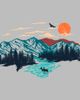 Lost Gods Men's Lost Gods Idyllic Outdoor Scene Graphic T-Shirt - 2