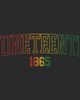 Lost Gods Mens Lost Gods Juneteenth 1865 Retro Gradient T Shirt - 2