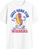Lost Gods Mens Lost Gods Just Here for the Wieners T Shirt - 1