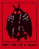 Lost Gods Mens Lost Gods Mothman Fairy Art T Shirt - 2