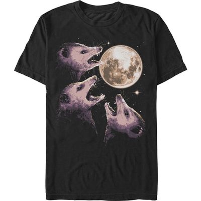 Lost Gods Mens Lost Gods Opossums Moon Call T Shirt