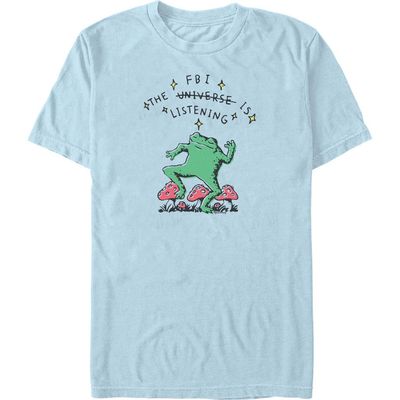 Lost Gods Mens Lost Gods The Universe Is Listening Frog T Shirt