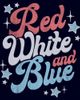 Lost Gods Womens Lost Gods Red White And Blue Quote T Shirt - 2