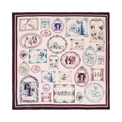 Lost Pattern Downton Abbey the Grand Finale x Lost Pattern Silk Scarf