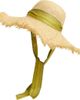 Lost Pattern FRIDA x LOST PATTERN "Frida's Garden" Straw Hat with Ribbon Tie - 1
