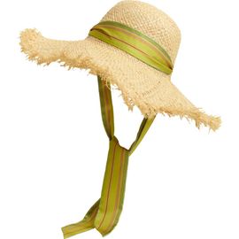 Lost Pattern FRIDA x LOST PATTERN "Frida's Garden" Straw Hat with Ribbon Tie