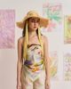 Lost Pattern FRIDA x LOST PATTERN "Frida's Garden" Straw Hat with Ribbon Tie - 3