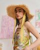 Lost Pattern FRIDA x LOST PATTERN "Frida's Garden" Straw Hat with Ribbon Tie - 4