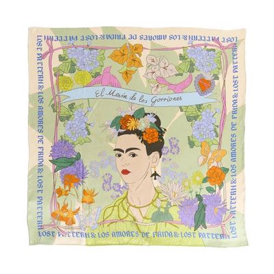 Lost Pattern FRIDA x LOST PATTERN "Los Amores de Frida" Large Silk Scarf