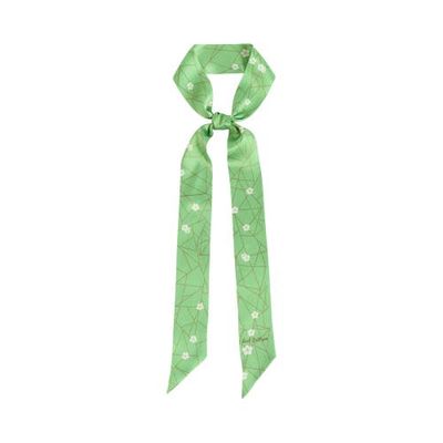 Lost Pattern Lost Pattern "Almond Blossom" Silk Skinny Scarf