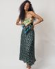 Lost Pattern Lost Pattern "Beach Blossom" Satin Midi Skirt - 2