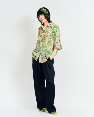 Lost Pattern Lost Pattern "Beach Blossom" Wide-Leg Pants