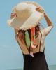 Lost Pattern Lost Pattern "Cartagena" Straw Hat with Ribbon Tie - 2