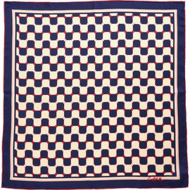 Lost Pattern Lost Pattern Checkerboard Silk Square Bandana