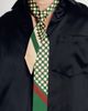 Lost Pattern Lost Pattern Checkerboard Skinny Silk Scarf - 1