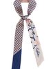 Lost Pattern Lost Pattern Floral Houndstooth Skinny Silk Scarf - 2