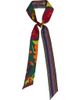 Lost Pattern Lost Pattern Frida Garden Print Skinny Silk Scarf - 1